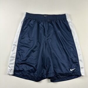 Vintage Nike Basketball Dazzle Shorts Mens 2XL Blue Active Athletic Gym Train